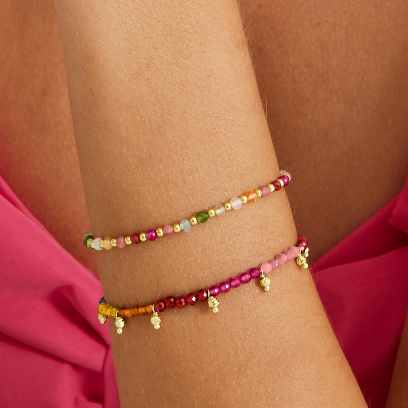 Detalle Pulsera Fina con Cristales Luxenter